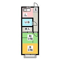 レグルス  ｜ 岐阜県岐阜市下鵜飼（賃貸アパート1K・1階・20.00㎡） その2