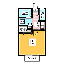 レジデンス高橋Ｄ  ｜ 岐阜県岐阜市則武西２丁目（賃貸アパート1K・1階・23.46㎡） その2