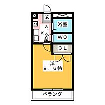 Ｈａｒｍｏｎｙ  ｜ 岐阜県岐阜市則武（賃貸マンション1K・2階・23.18㎡） その2