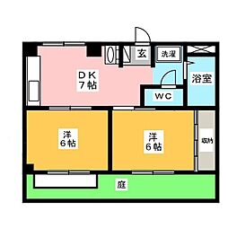 間取図画像 2DK