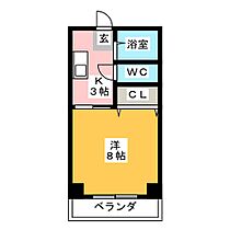 コーポ810II  ｜ 岐阜県岐阜市木田（賃貸マンション1K・3階・25.24㎡） その2