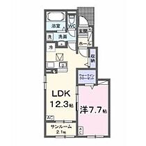 ＤＩＣＥ－ＫII 105 ｜ 岐阜県岐阜市粟野西５丁目746番地（賃貸アパート1LDK・1階・50.14㎡） その2