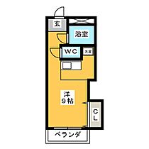 Ｕ・ＴＯＰＩＡ　33  ｜ 岐阜県岐阜市黒野（賃貸マンション1R・2階・23.50㎡） その2