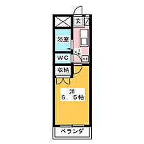 リズスクエア中棟  ｜ 岐阜県岐阜市折立（賃貸マンション1K・1階・26.00㎡） その2