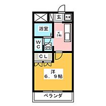 ララ・ポートII  ｜ 岐阜県岐阜市下尻毛（賃貸マンション1K・1階・24.84㎡） その2