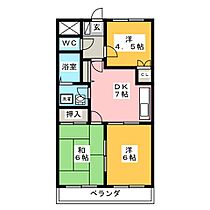 コスモハイツ  ｜ 岐阜県岐阜市又丸町畑（賃貸マンション3LDK・2階・49.50㎡） その2