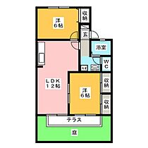 セジュール物部　Ｃ棟  ｜ 岐阜県岐阜市中西郷１丁目（賃貸アパート2LDK・1階・53.00㎡） その2