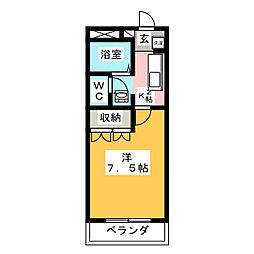 間取図画像 1K