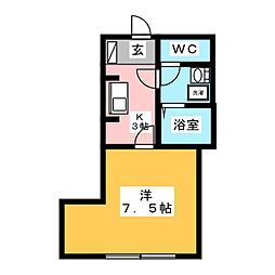 間取図画像 1K