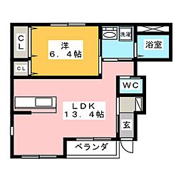 間取図画像 1LDK