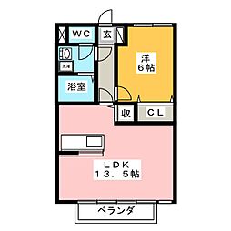 間取図画像 1LDK