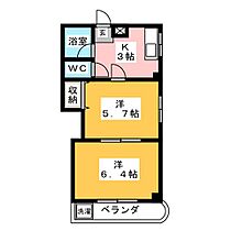 サン・ビジョン  ｜ 岐阜県岐阜市月ノ会町１丁目（賃貸マンション2K・3階・32.47㎡） その2