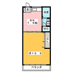 間取図画像 1DK