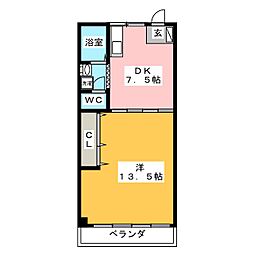 間取図画像 1DK