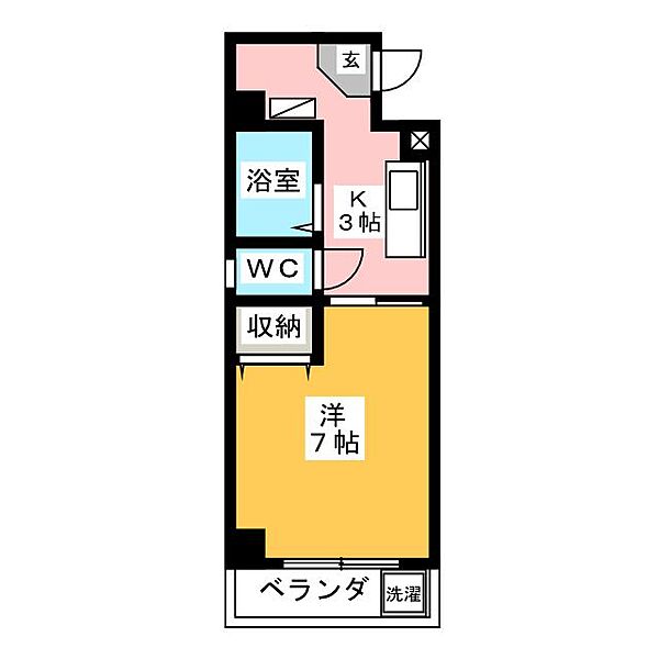 なかむらビル ｜岐阜県岐阜市昭和町３丁目(賃貸マンション1K・2階・23.35㎡)の写真 その2