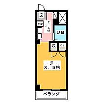 レジデンスＴＬ・西荘  ｜ 岐阜県岐阜市西荘１丁目（賃貸マンション1K・5階・20.67㎡） その2