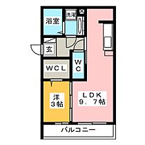 ザ・シティハウス白山  ｜ 岐阜県岐阜市白山町２丁目（賃貸アパート1LDK・1階・33.64㎡） その2