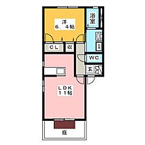 セントレア  ｜ 岐阜県岐阜市柳森町１丁目（賃貸アパート1LDK・1階・44.42㎡） その2