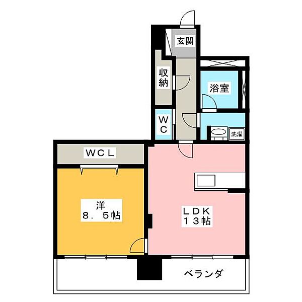 ペリエ　ジュエ ｜岐阜県岐阜市長住町１０丁目(賃貸マンション1LDK・5階・61.00㎡)の写真 その2