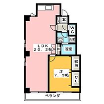 ハイツ元住  ｜ 岐阜県岐阜市元住町（賃貸マンション1LDK・6階・59.65㎡） その2