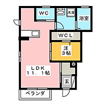 セジュール芝　アネックス  ｜ 岐阜県岐阜市芋島４丁目（賃貸アパート1LDK・1階・36.14㎡） その2