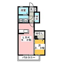 メゾンプラザ　Ｄ棟  ｜ 岐阜県岐阜市葭町５丁目（賃貸アパート1LDK・1階・33.19㎡） その2