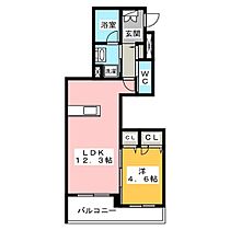 シャーメゾン加納青藤  ｜ 岐阜県岐阜市加納青藤町３丁目（賃貸マンション1LDK・1階・44.61㎡） その2