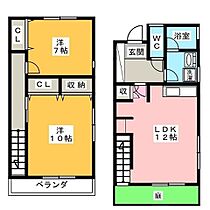 柳原ハウス  ｜ 岐阜県岐阜市蔵前４丁目（賃貸テラスハウス2LDK・1階・77.01㎡） その2