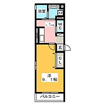 Ｐｅｒｉｄｏｔ（ペリドット）  ｜ 岐阜県岐阜市長住町８丁目10-2（賃貸アパート1K・3階・33.34㎡） その2