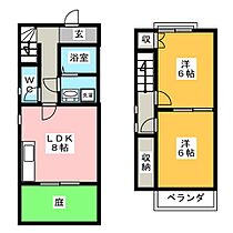 ＤＵＰＬＥＸ国王379  ｜ 岐阜県岐阜市野一色６丁目（賃貸テラスハウス2LDK・1階・53.00㎡） その2