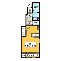 ビー　ホームII  ｜ 岐阜県岐阜市六条北４丁目（賃貸アパート1R・1階・32.23㎡） その2