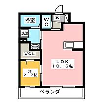 メゾン加納栄町通Ｃ  ｜ 岐阜県岐阜市加納栄町通４丁目（賃貸マンション1LDK・3階・33.63㎡） その2