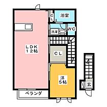 ハッピー8　Ｇ  ｜ 岐阜県岐阜市長森岩戸（賃貸アパート1LDK・2階・49.21㎡） その2