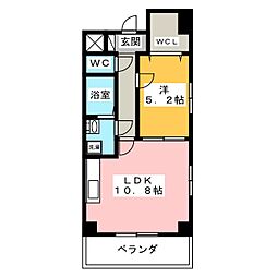 メゾンｄｅウノ 7階1LDKの間取り