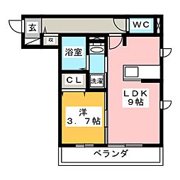 間取図画像 1LDK
