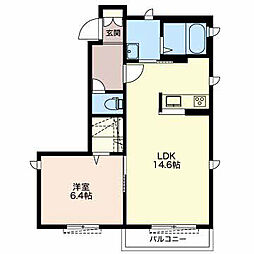間取図画像 1LDK