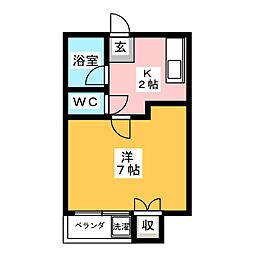間取図画像 1K