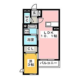 間取図画像 1LDK