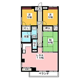 グランコート21 3LDKの間取図画像