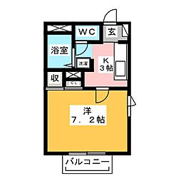 間取図画像 1K