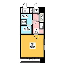 PIGEON.VERT 1Kの間取図画像