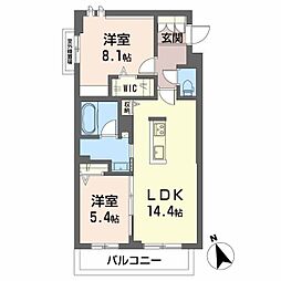 SEN(セン) 2LDKの間取図画像