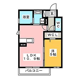 PrimaMaison 1LDKの間取図画像