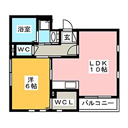 GrandeMaisonインパタス 1LDKの間取図画像