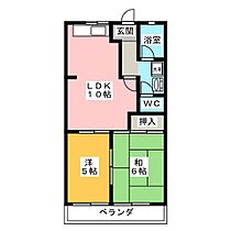 メゾンブランシェヨシダ  ｜ 岐阜県大垣市長松町（賃貸マンション2LDK・1階・44.55㎡） その2