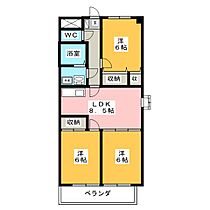 グリーンモア楠  ｜ 岐阜県大垣市東前１丁目（賃貸マンション3LDK・2階・57.90㎡） その2