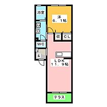 サン・ハイム和  ｜ 岐阜県大垣市上面２丁目（賃貸アパート1LDK・1階・41.22㎡） その2