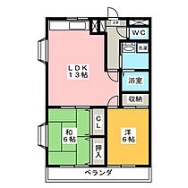 エバグリーン  ｜ 岐阜県大垣市木戸町（賃貸マンション2LDK・2階・56.70㎡） その2