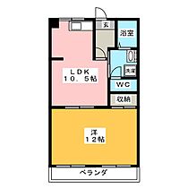 レジデントリバティー  ｜ 岐阜県大垣市外渕２丁目（賃貸マンション1LDK・2階・49.60㎡） その2