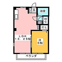 サンシャインＨＩＢＩ  ｜ 岐阜県大垣市南若森５丁目（賃貸マンション1LDK・2階・43.35㎡） その2